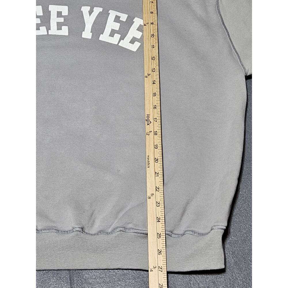 YEE YEE Sweater Mens Extra Large Gray Oversized Collegiate Sweatshirt - Picture 10 of 12